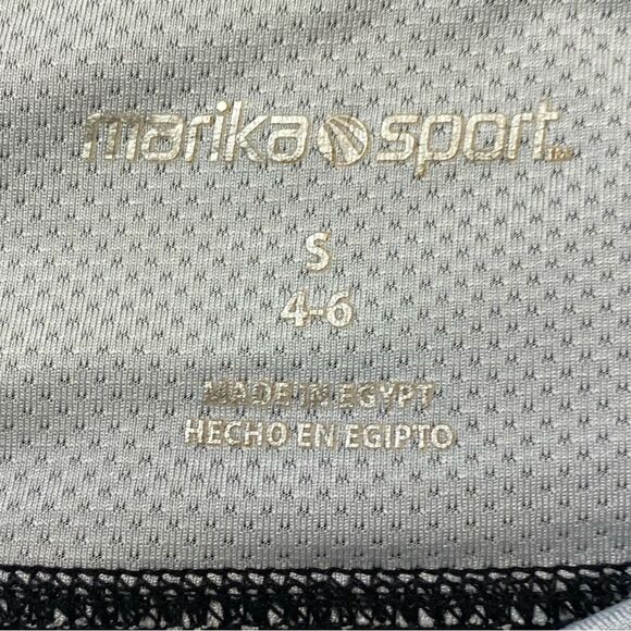 Marika Sport High Waist Activewear Leggings Women's Size Small 4-6 Black Cropped - Picture 3 of 5